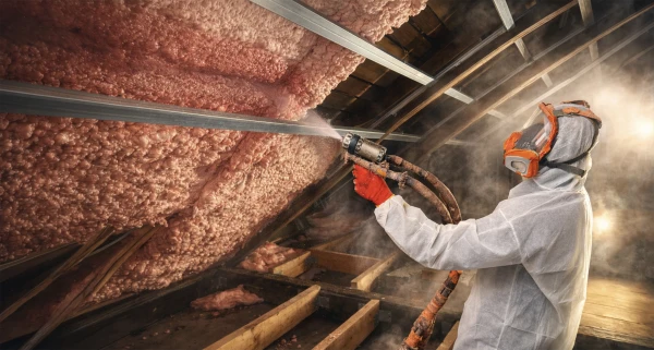 Vata vs. PUR pěna: 5 důvodů, proč je stříkaná izolace lepší investicí